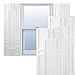 Ekena Millwork TFP001HS15X045WH True Fit PVC Hastings Fixed Mount Shutters, 15"W x 45"H, White