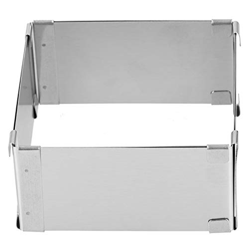 HEEPDD Anillo Ajustable para Tartas Molde de Mousse de Acero Inoxidable para Panaderos Caseros Tamaño Ajustable de 6 a 11 Pulgadas Perfecto para Tartas y Pasteles de Mousse DIY Fácil de Limpiar Apto