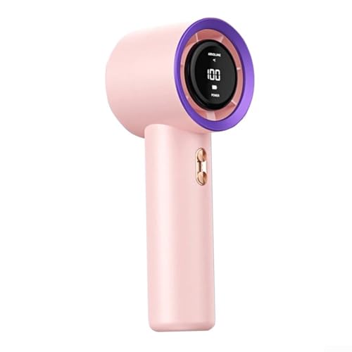 JGmotorfi Ventilador de mano de alta velocidad, mini ventilador de turbina portátil sin aspas USB, con batería de 3600 mAh, conexiones USB, recarga fácil (ventilador S001 - rosa)