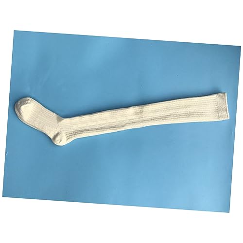 Beaupretty Warm Wool Thigh High Stockings Thickened Over Knee Socks for Winter in Beige3