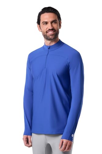Coolibar UPF 50+ Men's Nocona Zip Rash Guard - Sun Protective