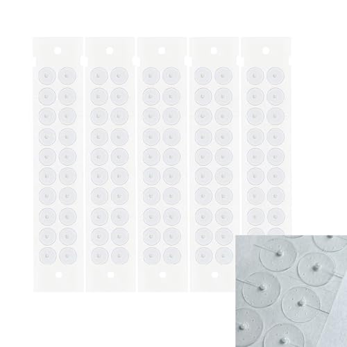 Zickdom Ohrsamen Akupunktur Pflaster – Einweg Akupressursticker für Stressabbau und Muskelentspannung, auch als Schönheitsschmuck geeignet Small Pearls - 100 PCs