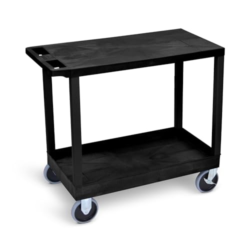 Image of FSE 373-EC21HD-B 32 inch x 18 inch Cart - One Tub /One Flat Shelves