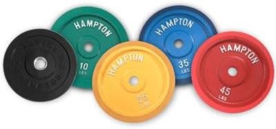 Rubber Bumper Plates (SINGLE) 25 lbs/Cast Iron/Yellow/