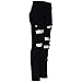 A2Z 4 Kids Ripped Jet Black Denim Jeans Comfort Stretch Skinny Pants Trousers Lightweight Trendy Summer Boys Age 3-13 Years