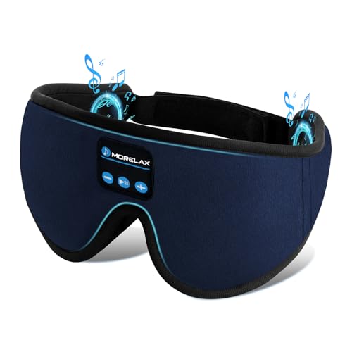 Schlafmaske mit Bluetooth-Kopfhörern (Tiefblau)