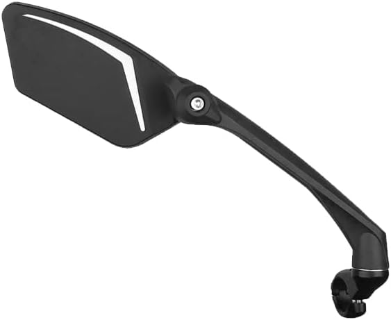 Miniatura 2 de MEACHOW Nueva lente de vidrio resistente a los arañazos, espejo de bicicleta para manillar, espejo retrovisor seguro giratorio, espejo de bicicleta,