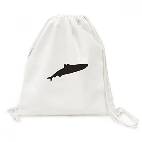 Sac à dos cordon requin sauvage : sac en toile léger DIYthinker