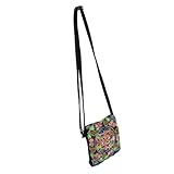 Gestion efficace de l'espace : la conception à couches offre suffisamment d'espace pour organiser de petits objets téléphones, et l'argent liquide, garantissant que tout reste en place, sac en coton floral, sacs à main à bandoulière pour femmes