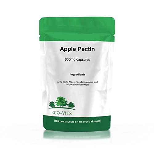 ECO-VITS Pectina de manzana (800 MG) 365 CAPS. Embalaje reciclable. Bolsa sellada