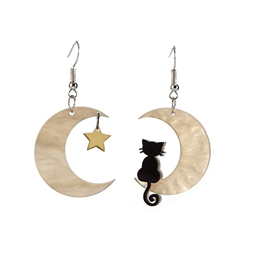 boucle d'oreille Sailor Moon Cat Stars Kitty Moon Star Boucles D'oreilles Fille Fashion Star Boucles D'oreilles Cover