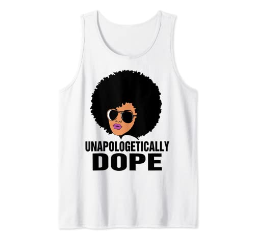 Camiseta afro negra sin disculpas, sin disculpas, regalo de febrero de historia negra Camiseta sin Mangas