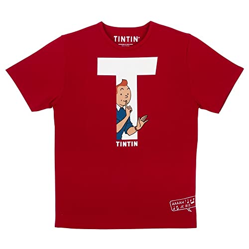 T-shirt Tintin coton rouge Moulinsart S vêtement homme collection 2022