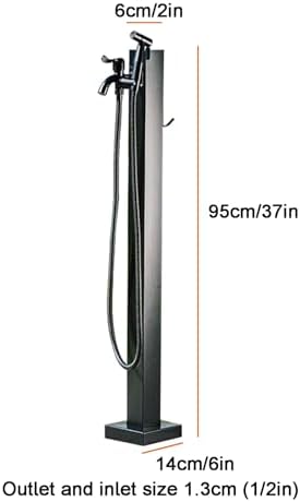 Stainless Steel Outdoor Water Column with Faucet & Spray Gun - Square Design, Hose Holder for Gardens, Schools, Vegetable Gardens, Car Washes - Durable Black Finish