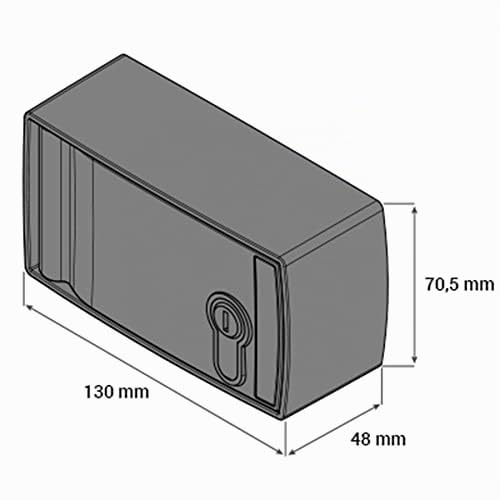 Miniatura 5 de Caja De Seguridad Blindada Para Desbloqueo Y Accionamiento Exterior Para Motor Enrollable De Persiana Metalica Comercial, Puerta Garaje Y Parking Motorline Csv200