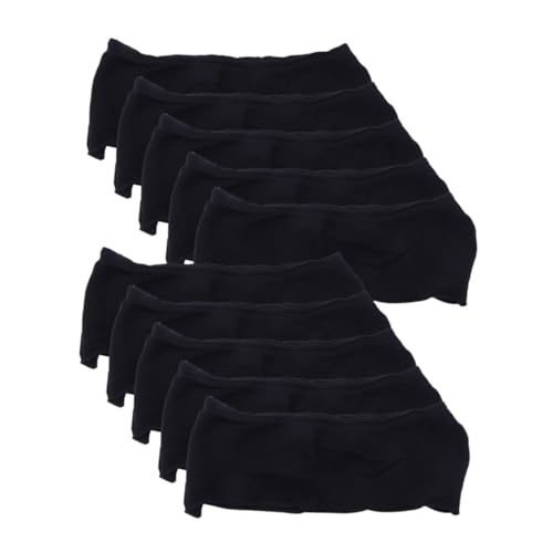BESTYASH 10 piezas Bragas Desechables de Algodón Transpirables y Suaves Unidades Negras para Maternidad y Cuidado Postparto Cómodas y Ligeras para Viajes y Uso Diario