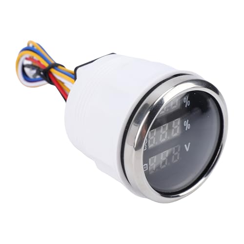 Jauge numérique de tension et niveau d'eau 3 en 1 universelle 52mm 12V 24V pour bateau et camping-car