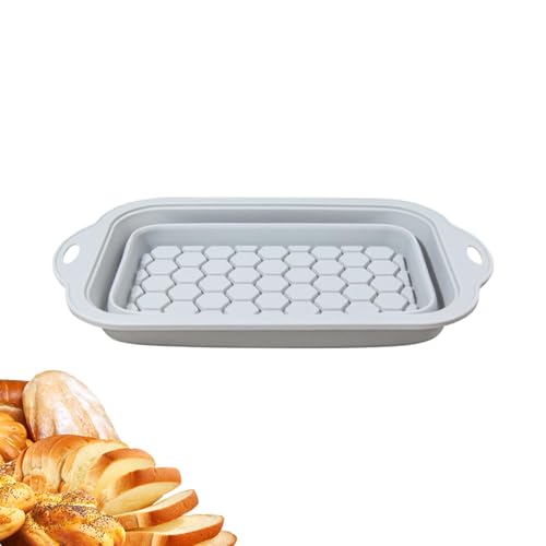ycezw - Molde de silicona para tostar, molde plegable, molde rectangular, molde antiadherente de fácil liberación para tartas, tarta de queso, postre
