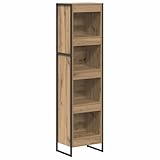 【Construction sophistiquée】 Cette bibliothèque industrielle combine style et rangement intelligent, parfait lorsque vous voulez des meubles fins et fonctionnels dans le salon. Fabriqué en bois d'ingénierie, il combine un design moderne avec des technologies de construction innovantes.