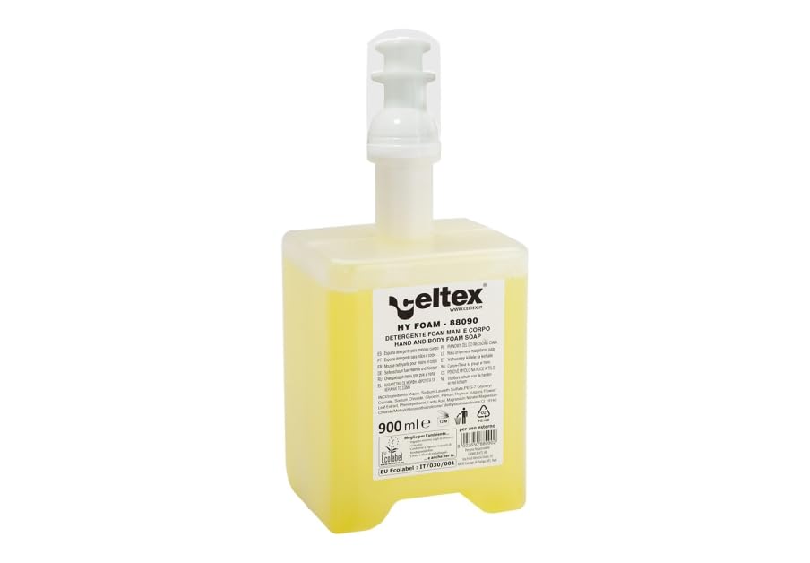 Sapone Ecolabel (ricarica per dispenser), formato 4 flaconi da 900 ml