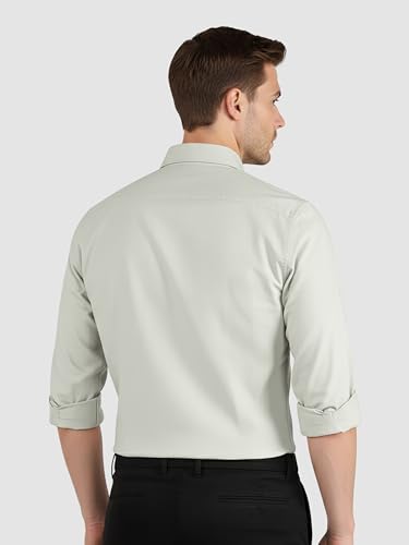 Image of Beyoung Oxford Cotton Shirt for Men | Premium Oxford Fabric | Regular Fit | Button-Down Collar