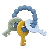 YAPROMO Silicone Teething Toy, Cute Keys Teether, Sensory Chew Toy for Baby 3+ Month, Silicone Teeth