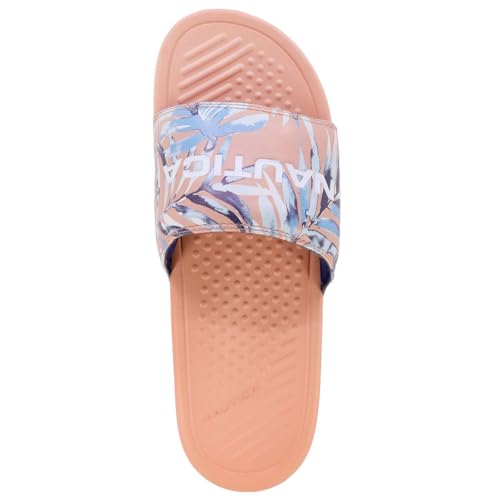 Nautica Men's Athletic Slide Comfort Sandal-Rivo-Miami Palms-Size-104