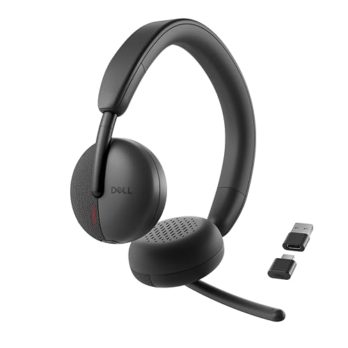 Dell WL3024 Wireless Headset - Leatherette Headband, Built-in AI-Based Noise Cancellation Microphone, Boom mic - Black - image 9