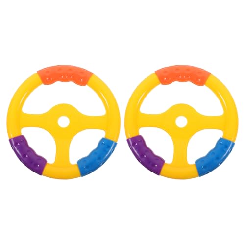 Gatuida 2 Pezzi di Volante Giocattolo - Volante Giocattolo in plastica per autoscontro, Auto per Neonati - Accessori per Set da Gioco da Giardino per Attrezzature da Gioco per casetta sull'albero