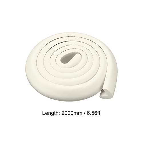 Image of uxcell Corner Guards Edge Protectors 6.56ft(2M), Foam Safety Bumper L Shape for Furniture Corner Table Edge Guard, White
