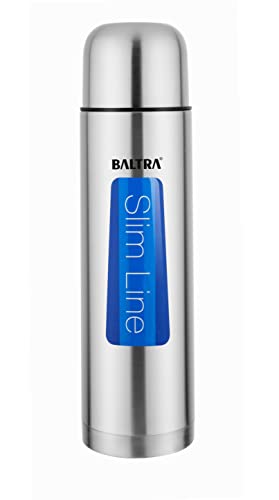 Image of BALTRA Bullet Double Wall Thermosteel Hot and Cold Water Bottle with Bag350ml Silver