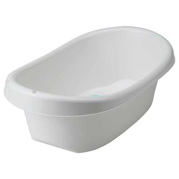Ikeaa LÄTTSAM Baby Bath Tub with Anti-Slip Surface, 71 x 43 x 24 cm, White/Turquoise-picture-32