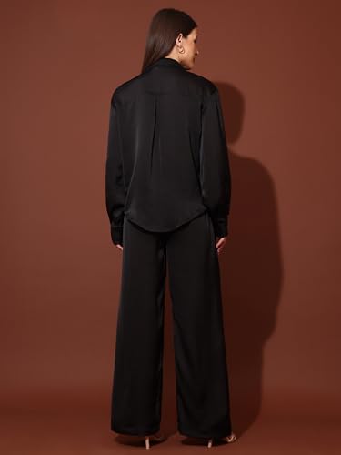 Image of PURVAJA Women's Midi Satin Co-Ords