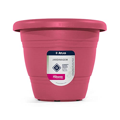 Vaso para Jardim Plástico 17 cm, 1Peça, Pincéis Atlas, Bordo