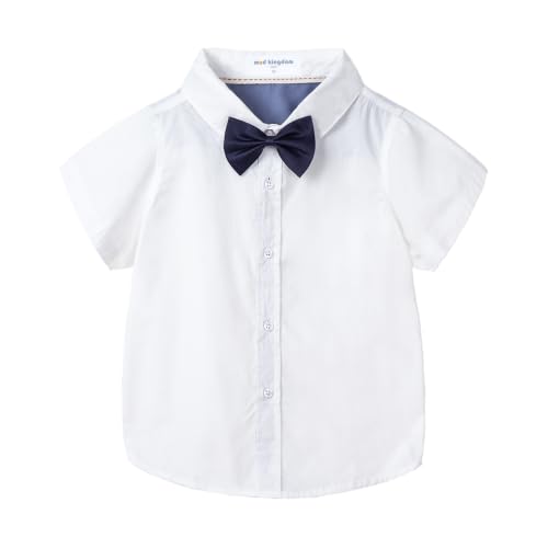 Image of Mud Kingdom Little Boys Dress Shirts Short Sleeve Cute Summer
