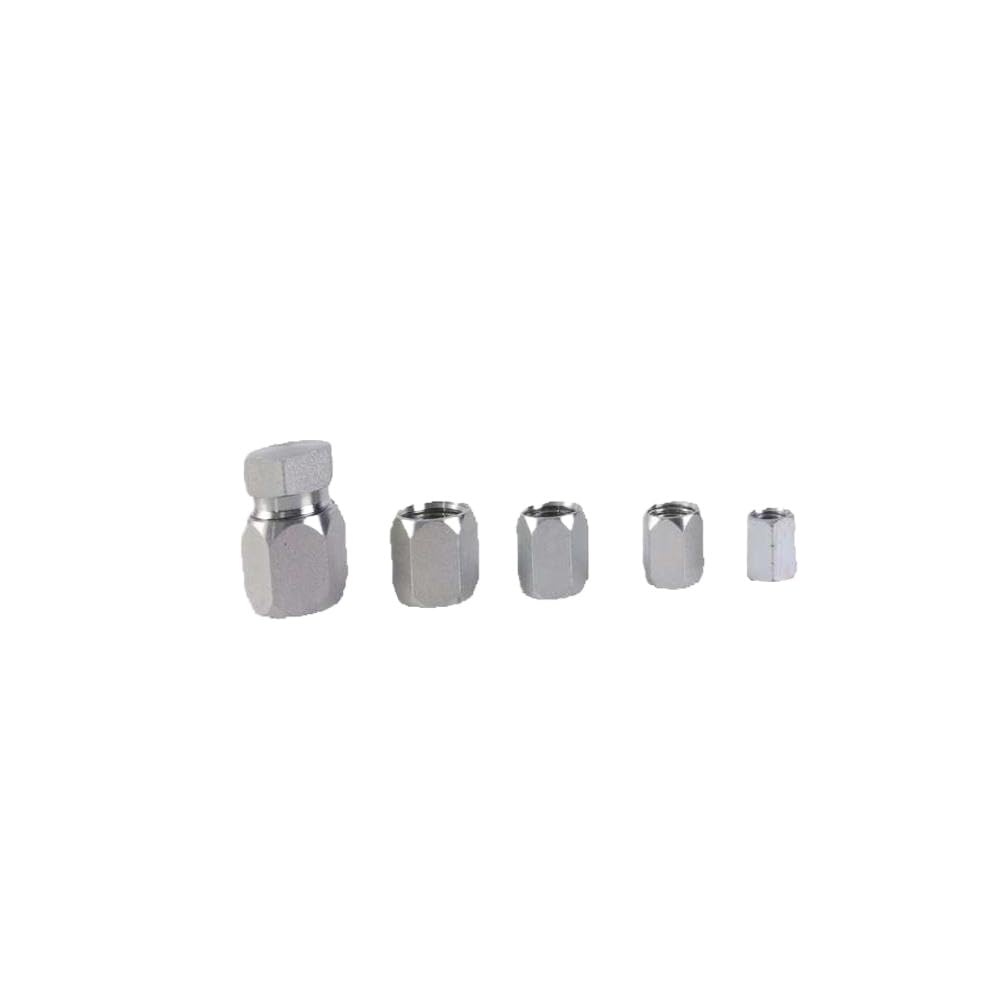 Kit surtido de tapones de rosca acampanada JIC de 37 grados, 64 Uds., Compatible con piezas de automóvil de tubo de manguera hidráulica