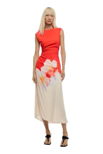 Desigual LIDA Robe, Orange, Large Femme