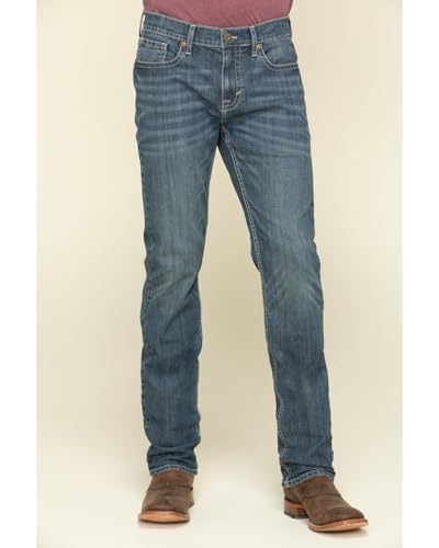 Cody James Men's Stone Cold Wash Jackson Slim Straight Stretch Denim Jeans Blue 38W x 34L US2
