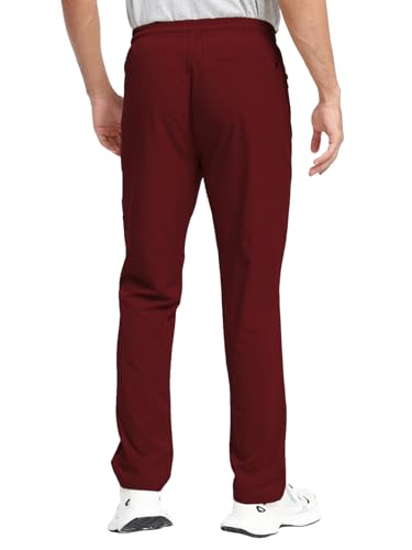 Image of Men's Lightweight Hiking Pants Elastic Waist Water Resistant Quick-Dry Sweatpants for Running Traveling Outdoor Work