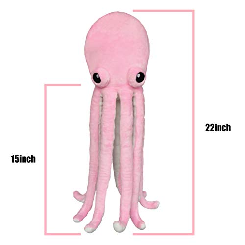 Ice King Bear Cute Big Eyes Octopus Large Stuffed Animals Plush Toy 22 Inches (Pink) #TOP3