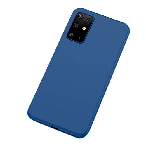 Capa Silicone Macio Colorido Azul Galaxy A51 + Película 3D Vidro 100% + Película de Câmera Lente