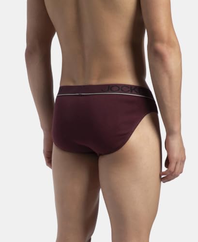 Image of Jockey 8044 Men's Super Combed Cotton Rib Solid Brief with Ultrasoft Waistband