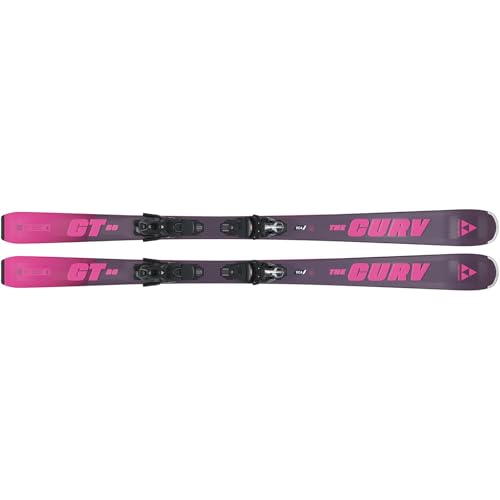 FISCHER Women's The Curv GT 80 Snow Sports Versatile Maneuverable Smooth Grip Alpine All Mountain Skis with RSW 11 GW Powerrail Brake 85 [G] Bindings Included, 159 cm