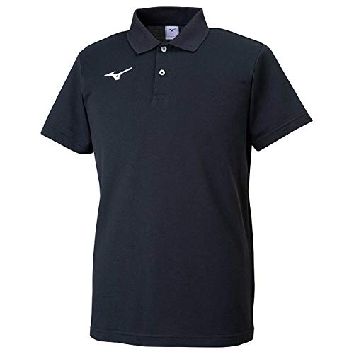 [ミズノ] トレーニングウェア ポロシャツ 半袖 スタンダード 32MA9195 ブラック/ホワイト 2XL