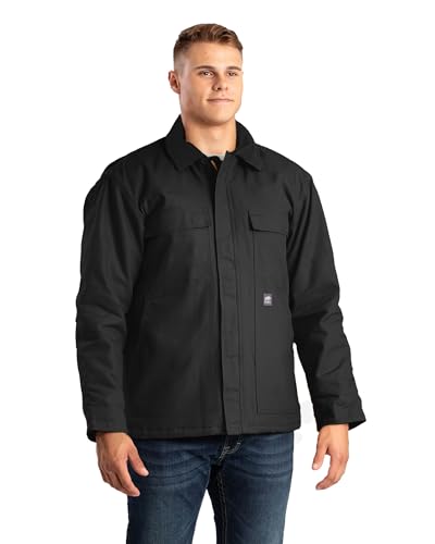 Berne Men's Heritage Duck Chore Coat, XX-Large Regular, Black