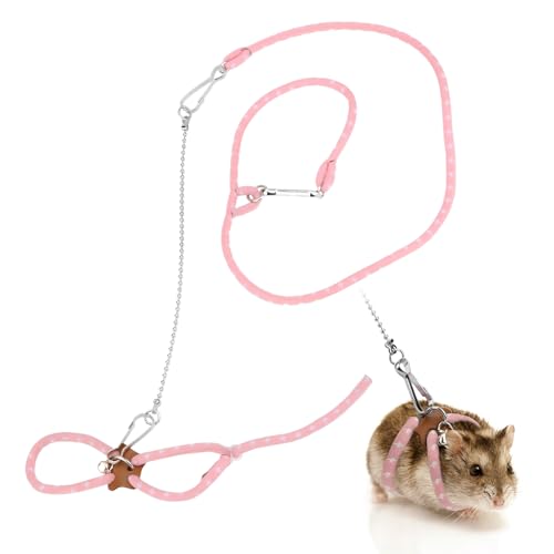 Correa de nailon para hámster juguete jaula y collar de rata 2