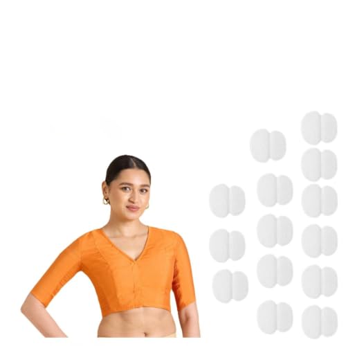 Image of Studio Shringaar Women's Cotton Stretchable (Smocked) Readymade Saree Blouse