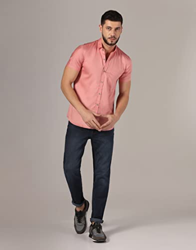 Image of J B Fashion Men's Cotton Half Sleeve Plain Casual Shirt (J-Half)