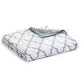 YnM Fuzzy Duvet Cover for Weighted Blankets (Lattice Scroll 80''x87'')