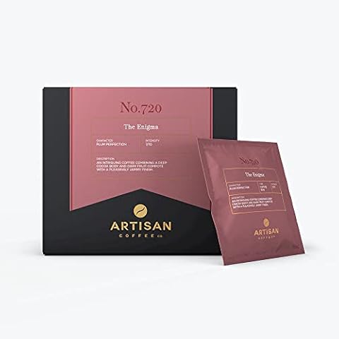 Artisan Coffee Co. The Enigma Ground Filter Coffee | Deep Cocoa and Dark Jammy Fruit Premium Specialty Coffee | Medium Roast, 7/10 Strength | 100% Arabica Quality Beans | 14 x 30g Sachets Cover